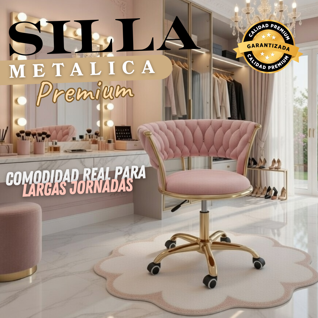 Silla Profesional de Estética Premium 360° con Altura Ajustable y Ruedas