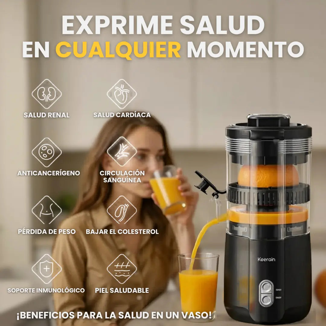 Exprimidor Eléctrico de Naranjas y Cítricos 100W con Vertido Directo
