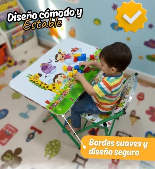 Combo Escritorio Plegable + Silla Infantil PREMIUM UNISEX TT