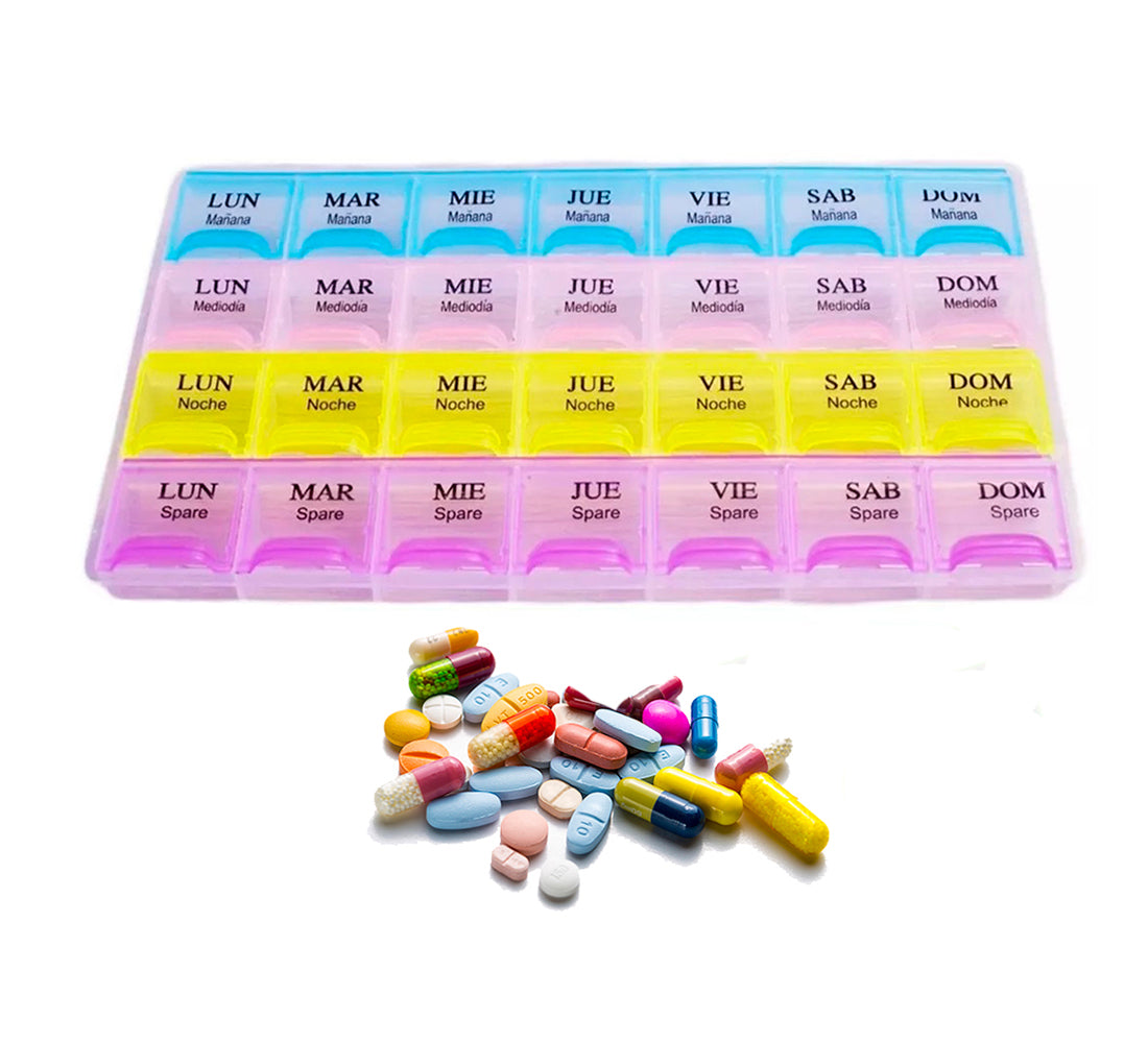 Pastillero Semanal 28 Compartimientos