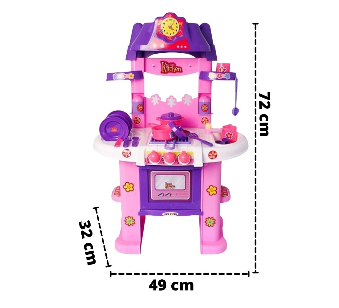 Cocina De Niña Con Accesorios Luces Sonidos, Puerta Que Abre