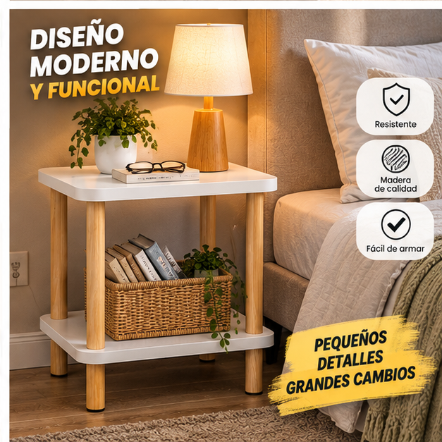 🔥 Combo x2 Mesas Auxiliares | Lleva 2 y Ahorra  También disponible x1 • Oferta limitada