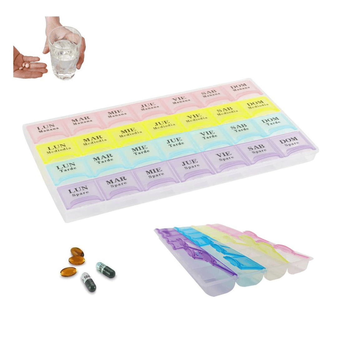 Pastillero Semanal 28 Compartimentos