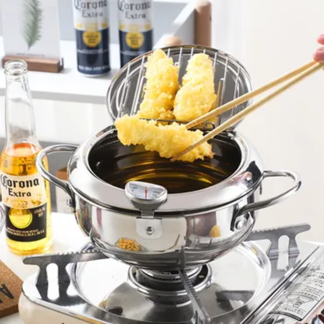 Olla para freír con control de temperatura
