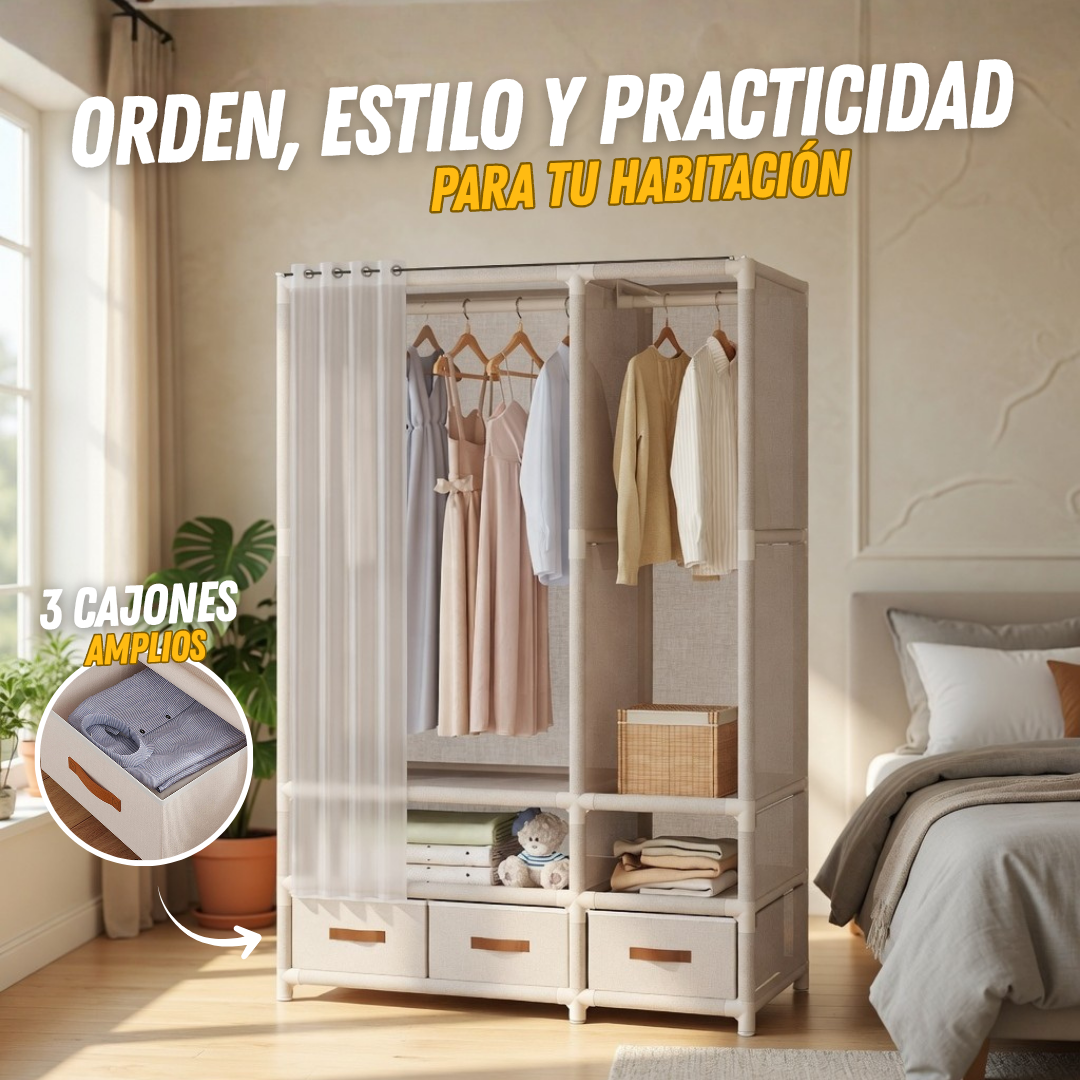🔥 Armario Organizador Premium Wayon – 3 Cajones, Amplio Espacio, Estructura Reforzada y Fácil Montaje