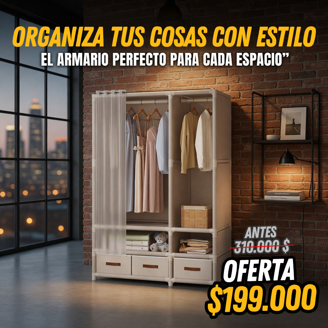 🔥 Armario Organizador Premium Wayon – 3 Cajones, Amplio Espacio, Estructura Reforzada y Fácil Montaje
