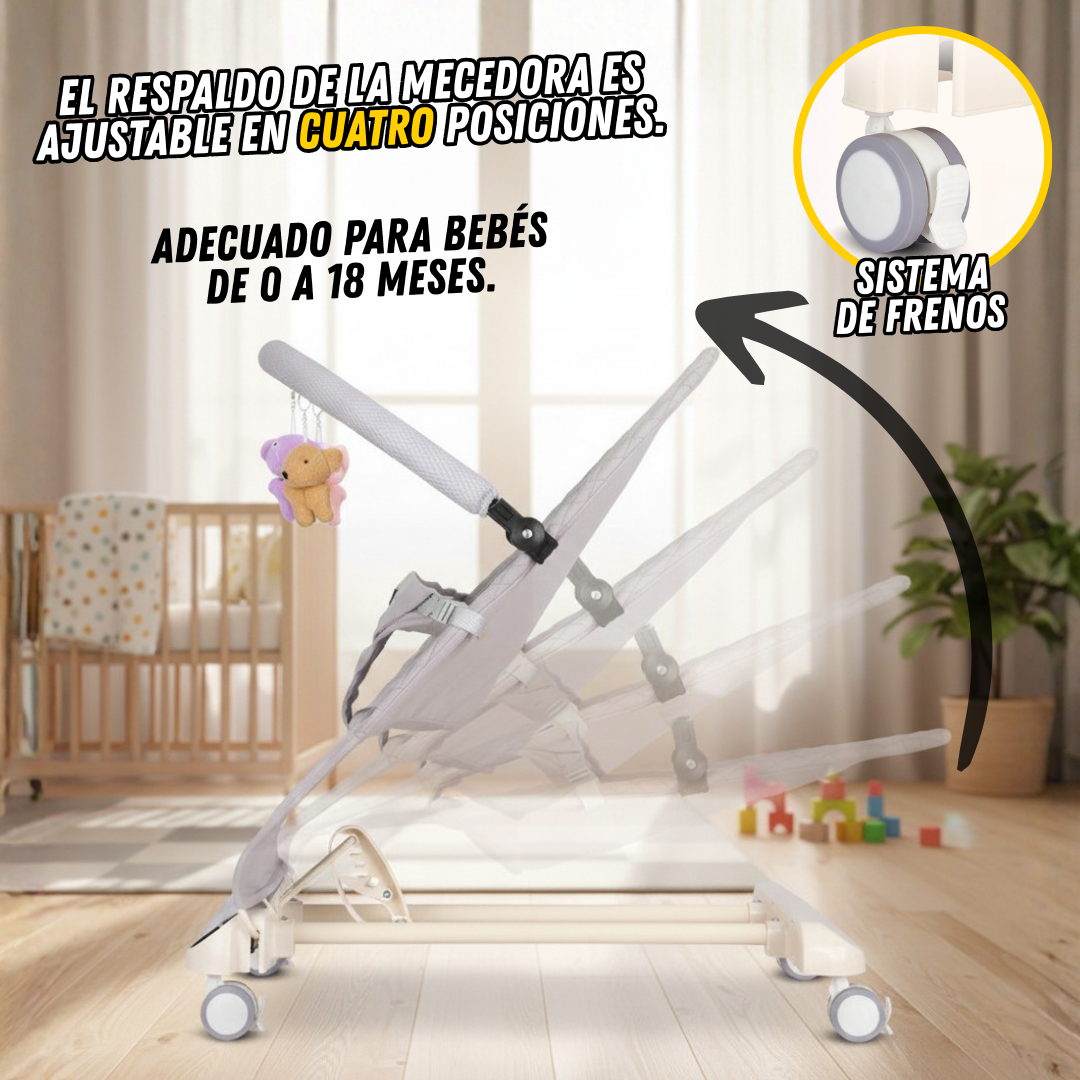 Mecedora Móvil Musical para Bebé 4 en 1 con Bluetooth TT