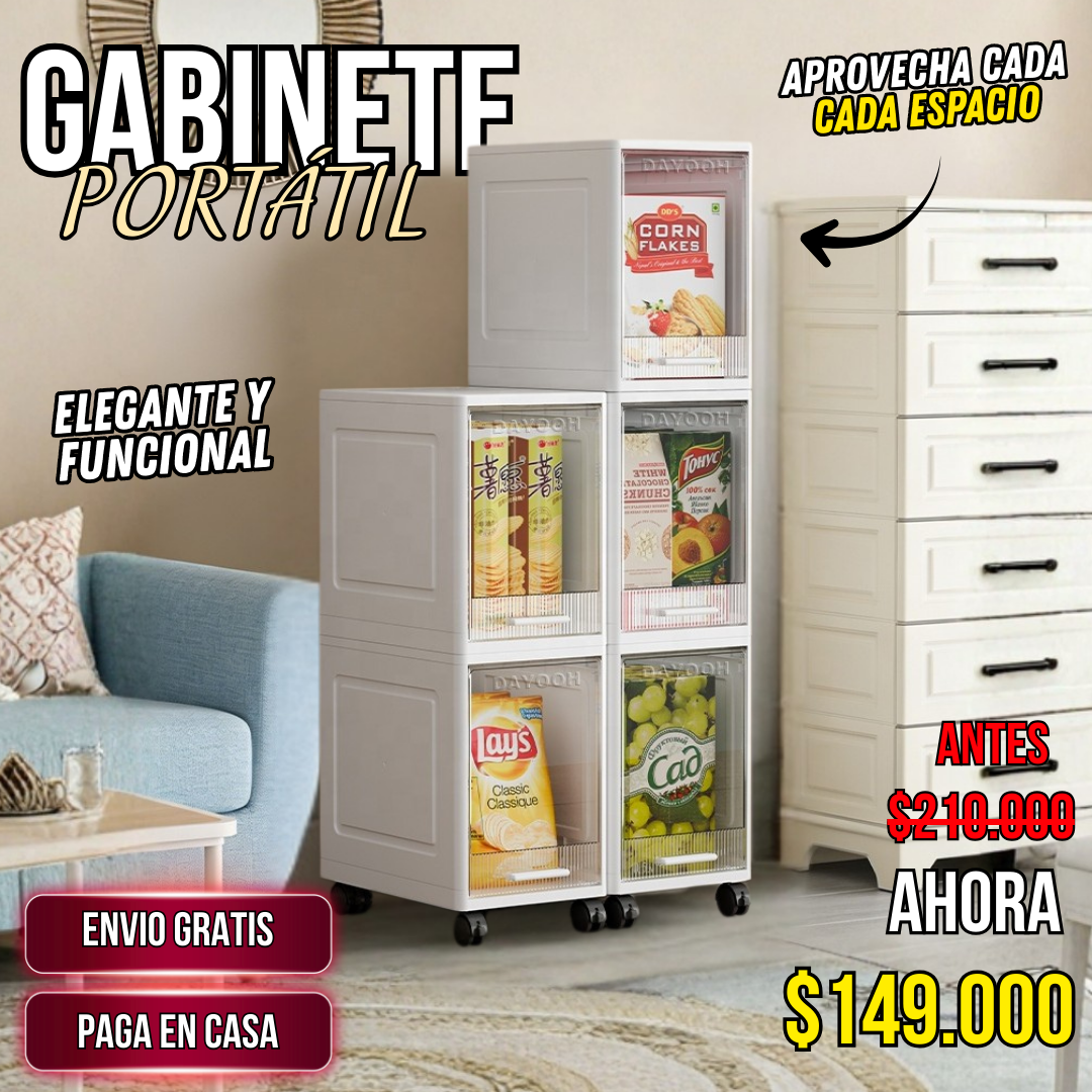 Organizador 5 Niveles – Ahorra Espacio con Ruedas