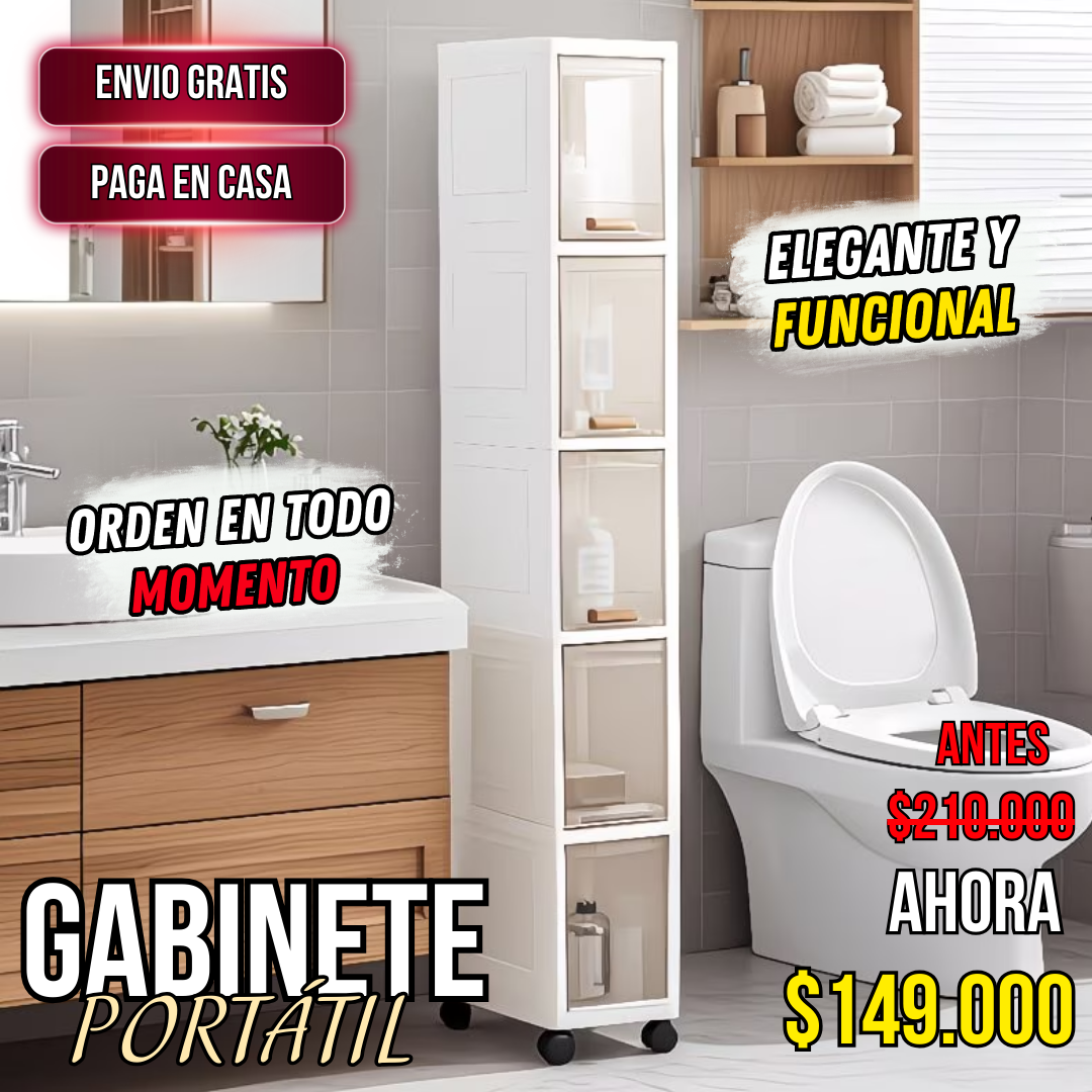 Organizador 5 Niveles – Ahorra Espacio con Ruedas