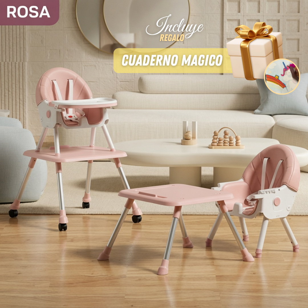 👶 Silla Comedor Evolutiva: Come, Juega y Aprende + 🎨 Cuaderno Mágico Gratis