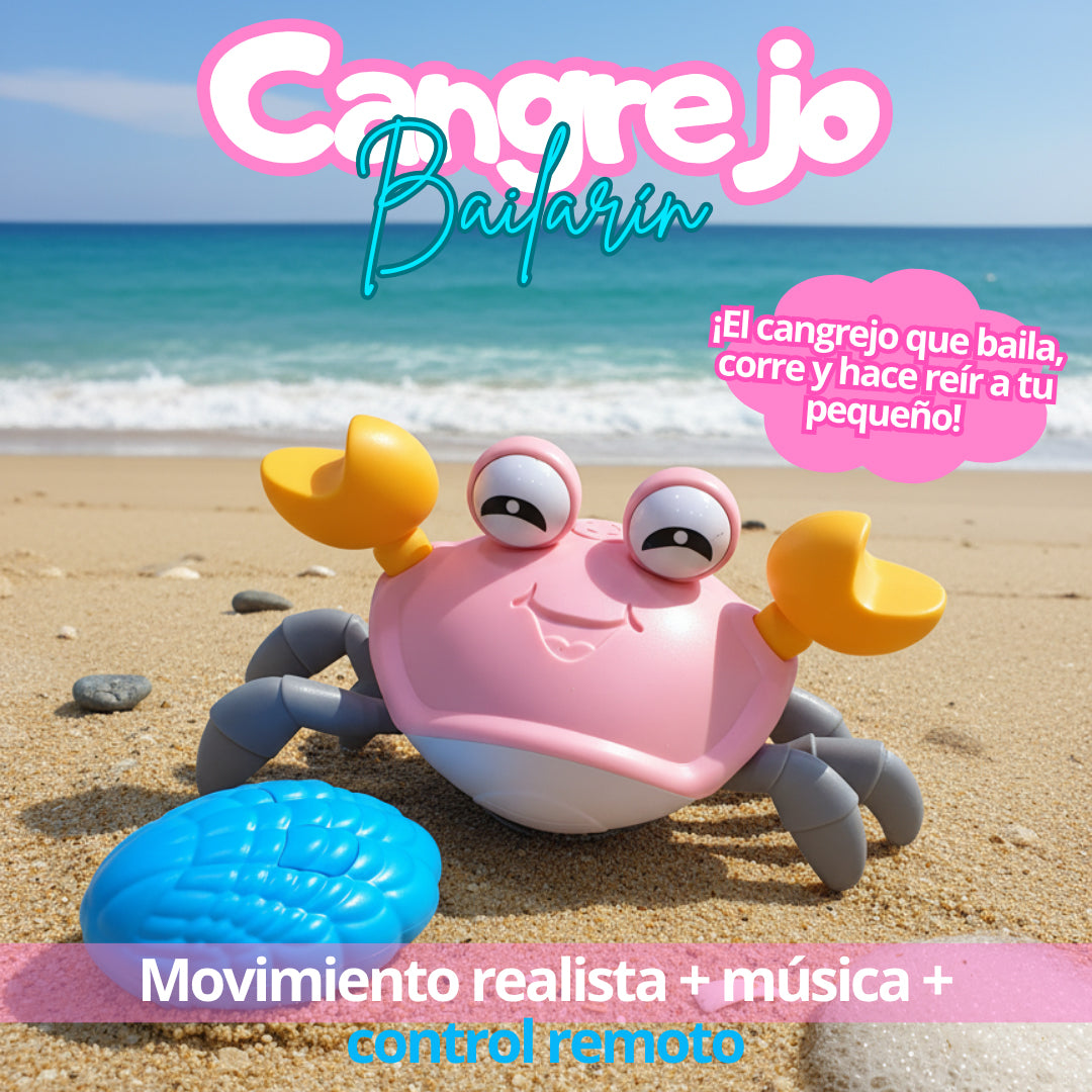 Cangrejo con luces, sonido y movimiento
