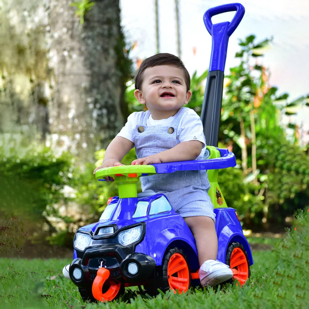 Carrito Infantil 3 En 1: Caminador, Paseador y montable