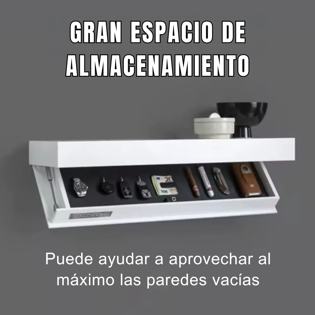 Estante de Madera con Cajón Oculto