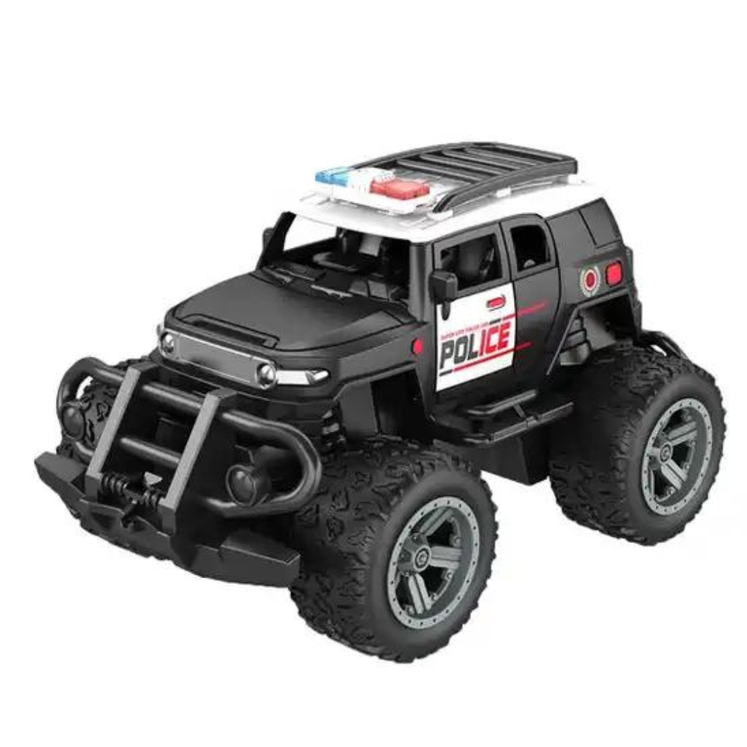 Carro Jeep Policia Control Remoto Luces Juguete Niño