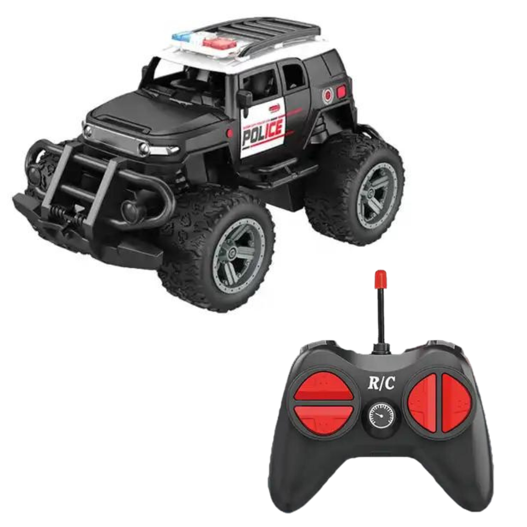 Carro Jeep Policia Control Remoto Luces Juguete Niño