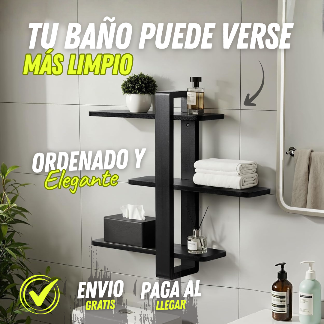 Repisa de Pared Decorativa Modular y Multifuncional de 3 Niveles
