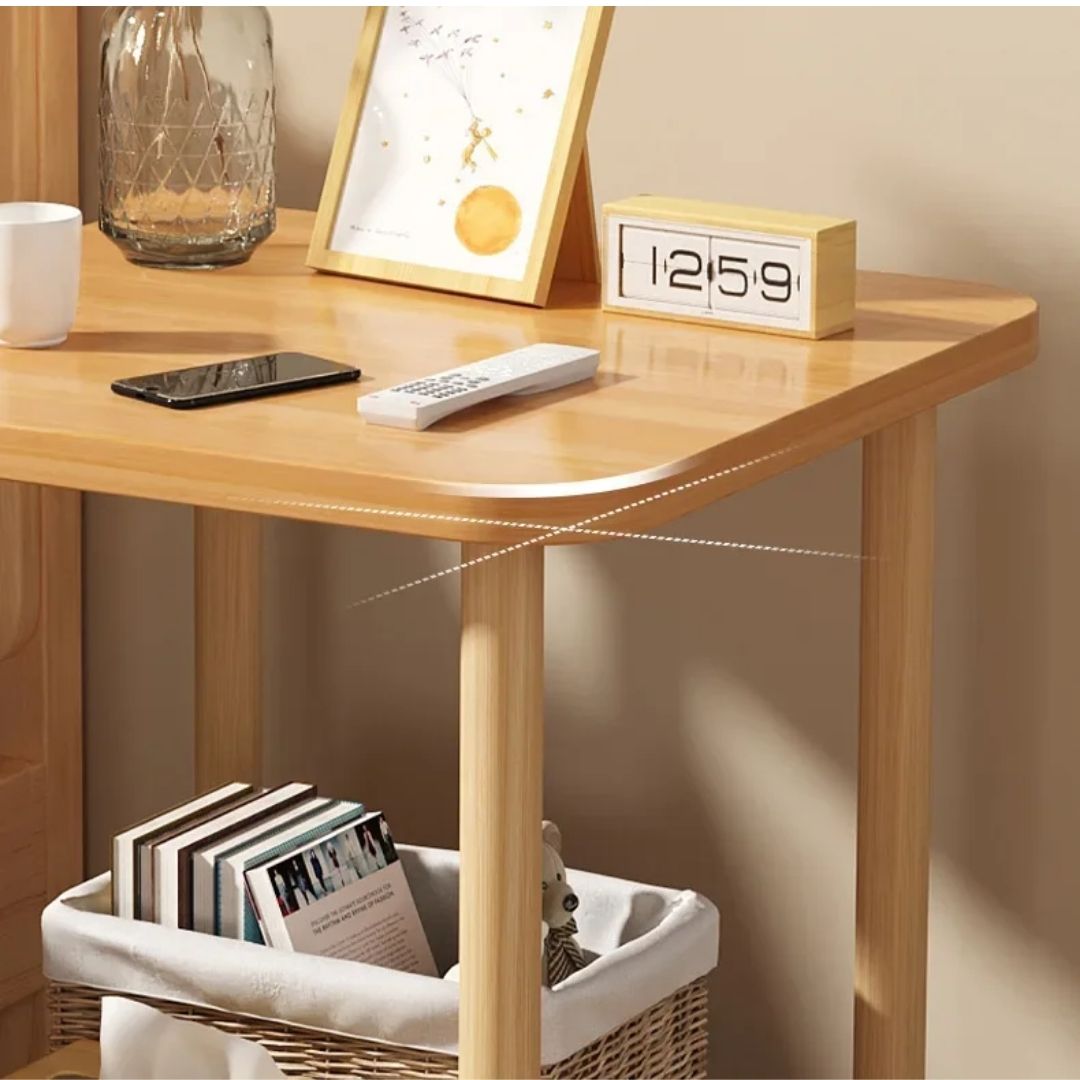 Mesa Auxiliar de Centro de Madera Blanca ͭ