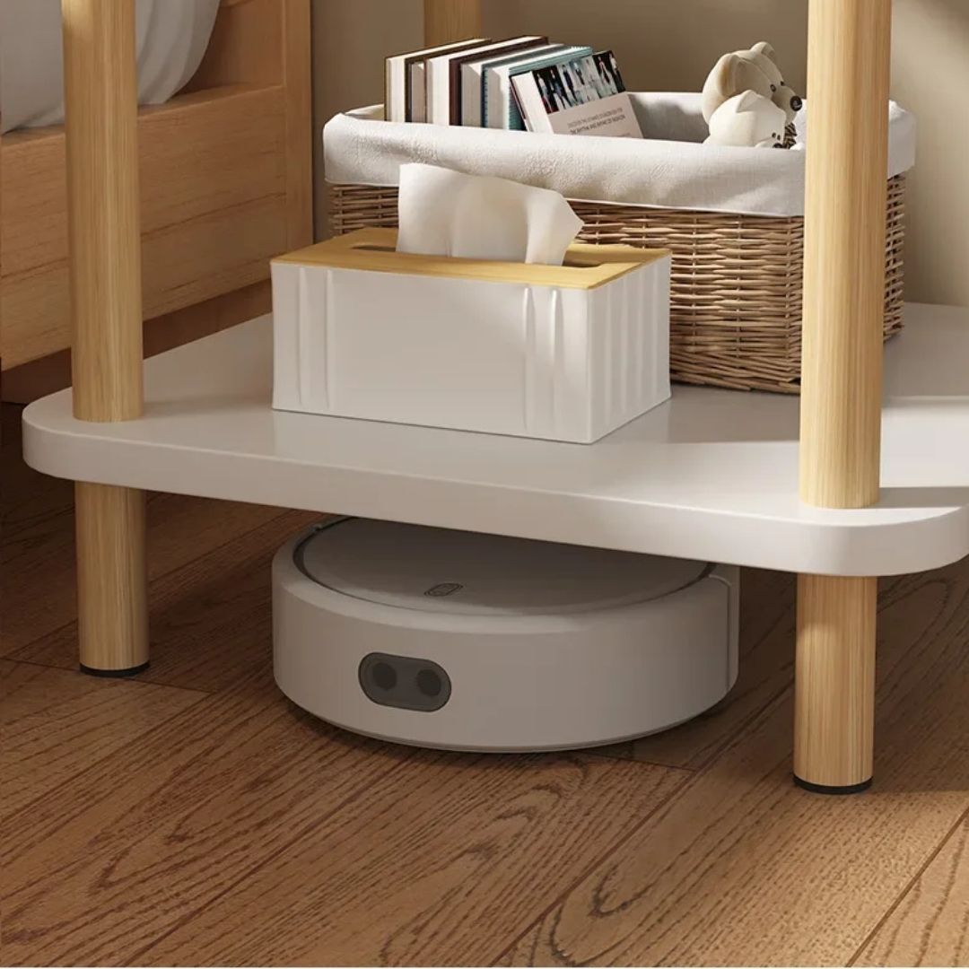 Mesa Auxiliar de Centro de Madera Blanca ͭ