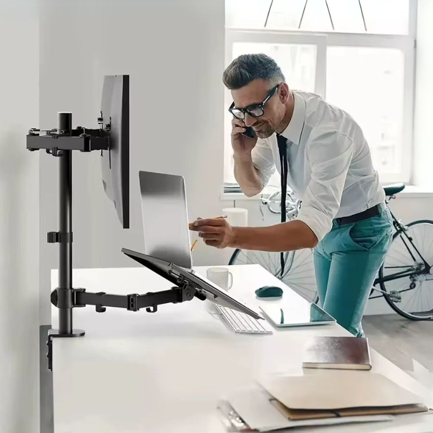 Brazo Ergonomus Para Portátil Doble ͭ