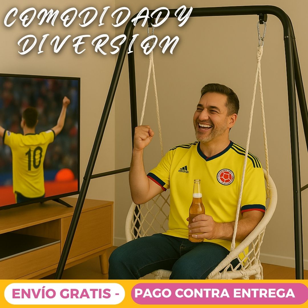 Silla Hamaca Tipo Columpio con Soporte TT