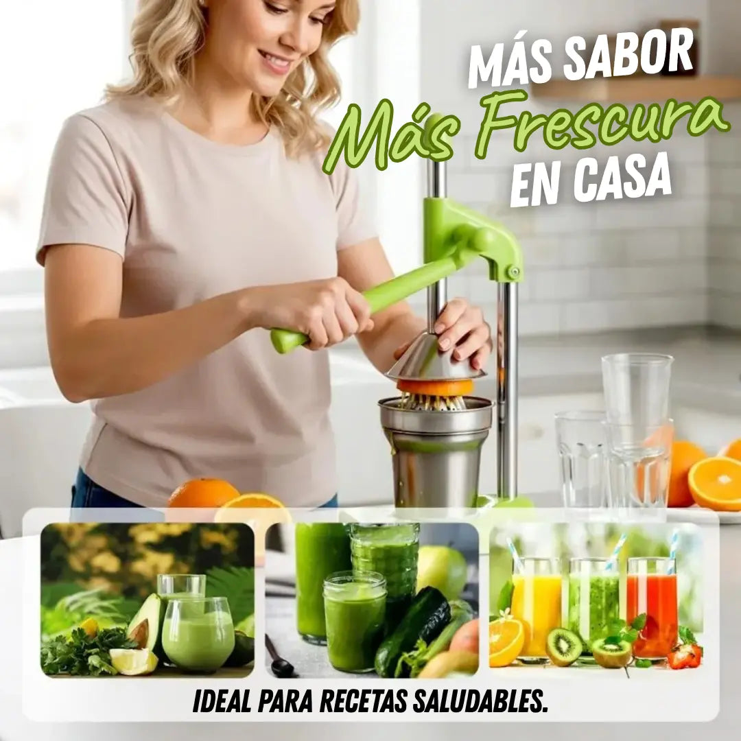 Exprimidor en Prensa de Cítricos con Palanca en Acero Inoxidable