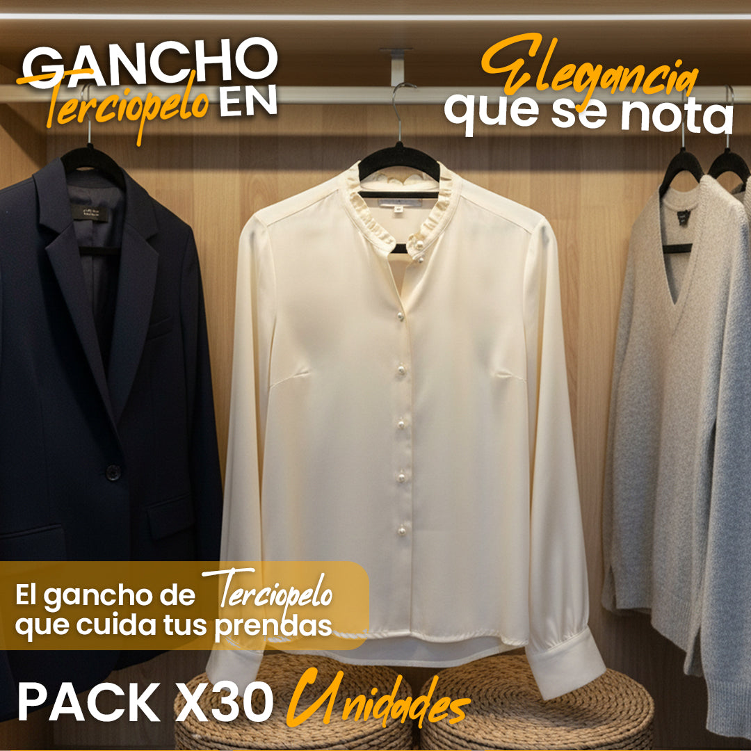 Ganchos de Terciopelo Premium X30 unidades