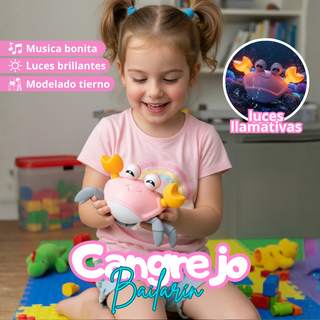 Cangrejo con luces, sonido y movimiento