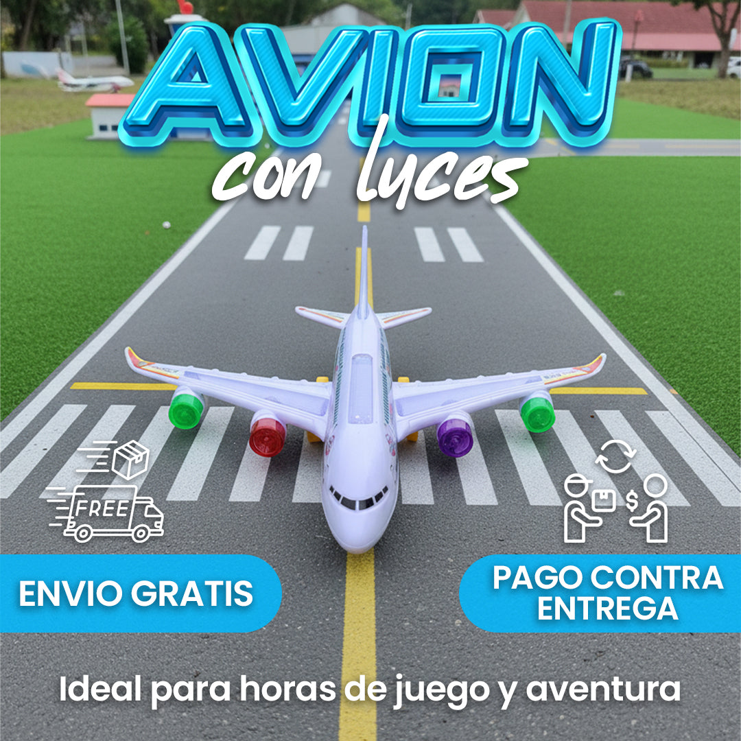 Avión Juguete Luces Y Sonido