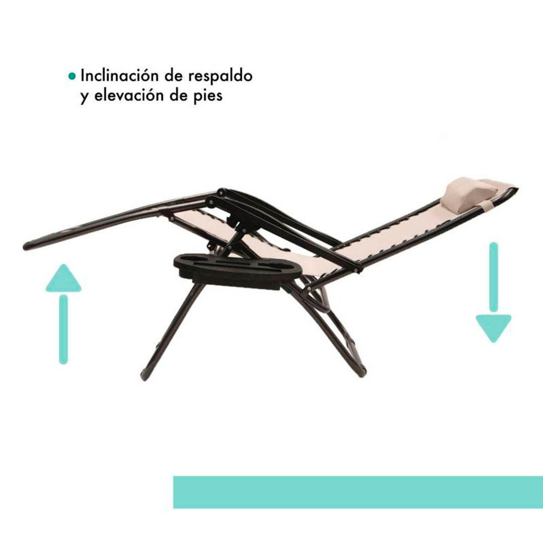 Silla Playa Reposera Plegable