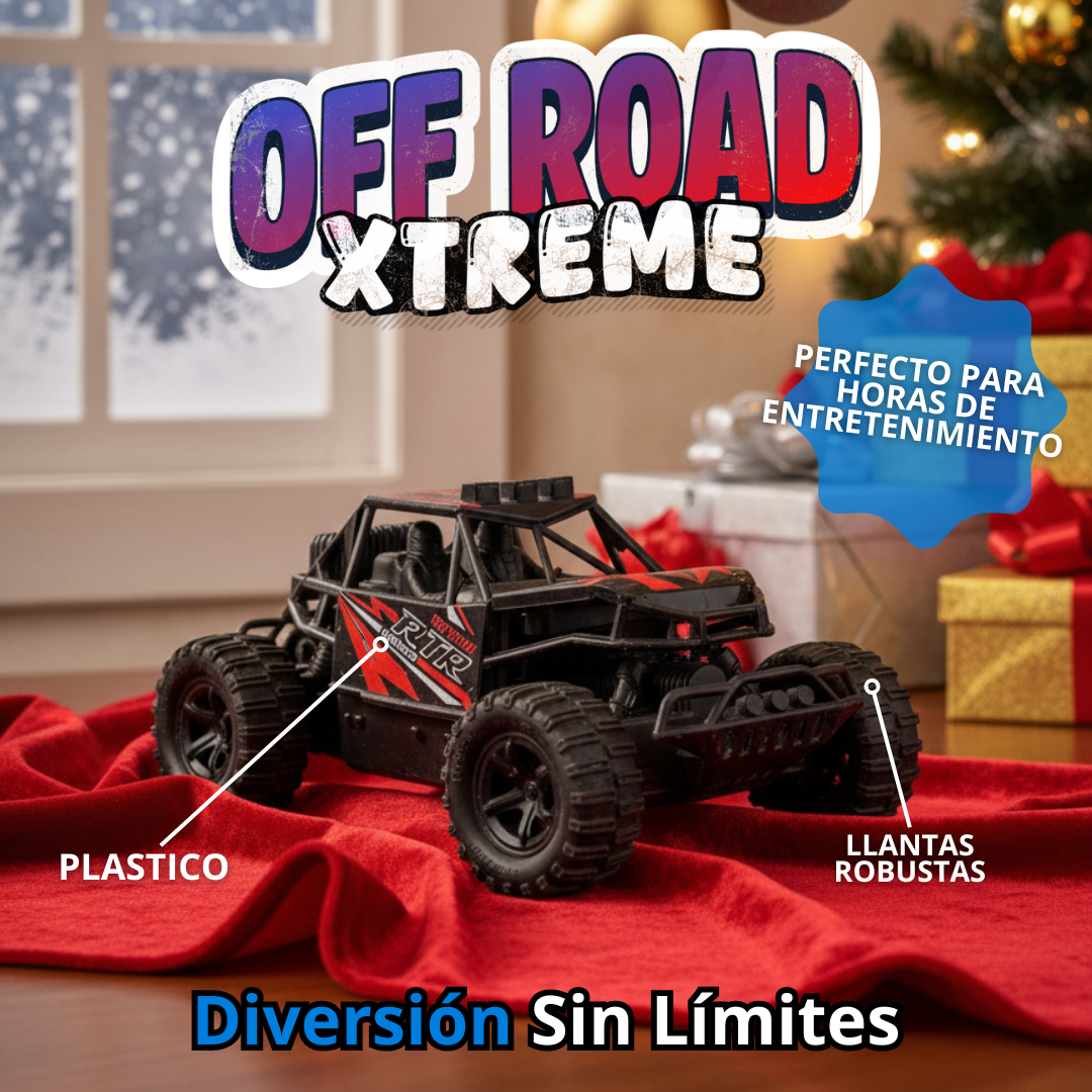 CARRO DEPORTIVO A CONTROL REMOTO XTREME OFF ROAD