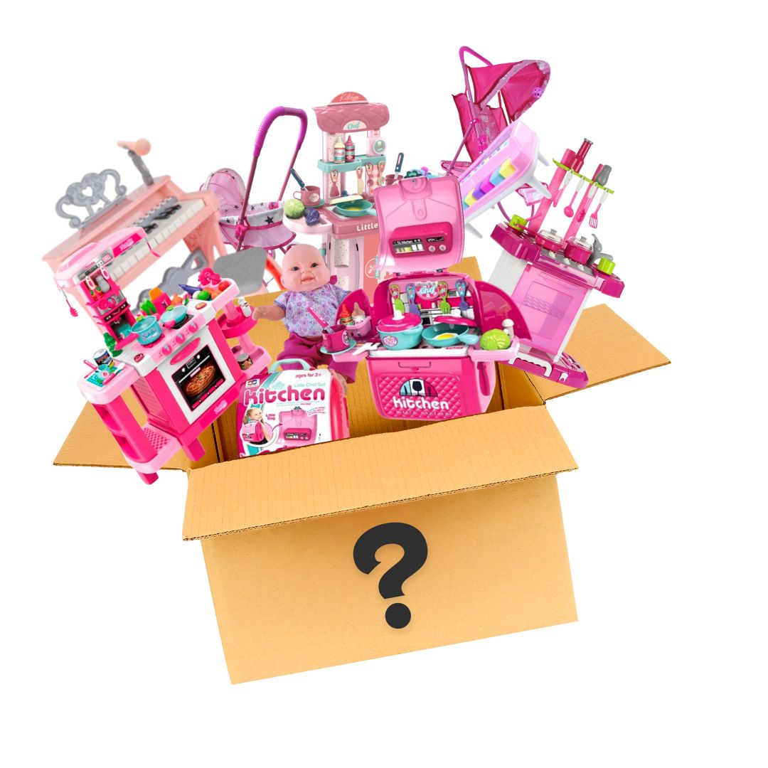 Caja Misteriosa jugueteria  niño o niña. Incluye decoración navideña