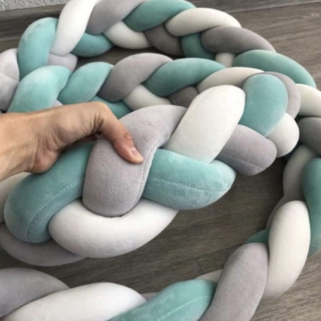 Cojín Trenza Para Cuna de bebé UNISEX