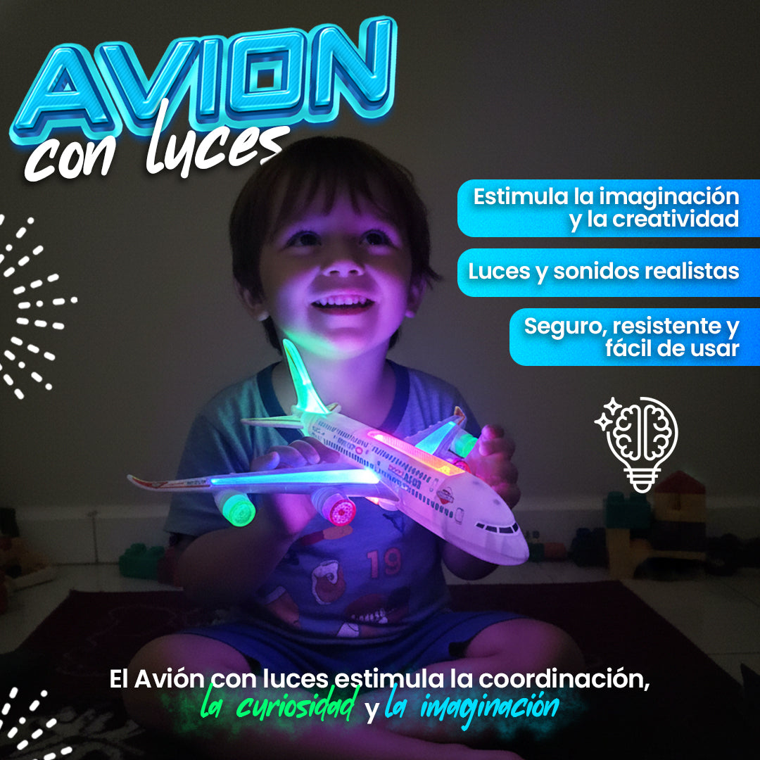 Avión Juguete Luces Y Sonido