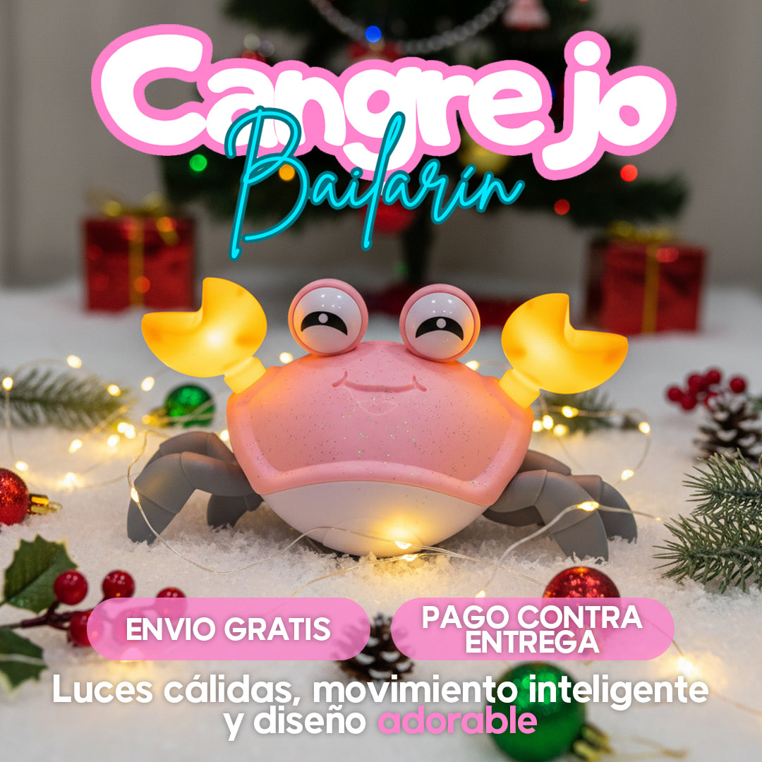 Cangrejo con luces, sonido y movimiento