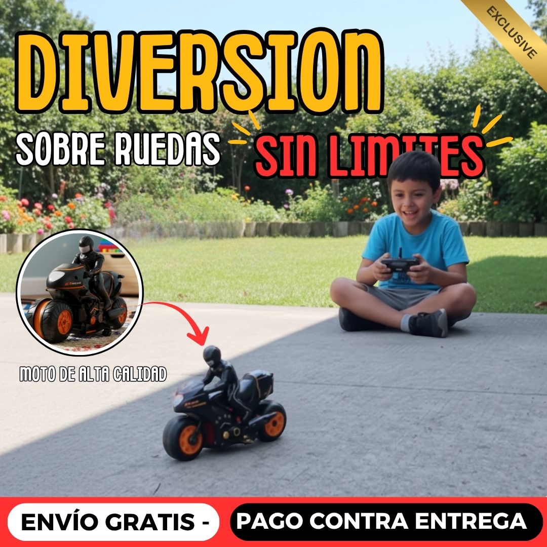 Moto a control Remoto Con llantas 360°