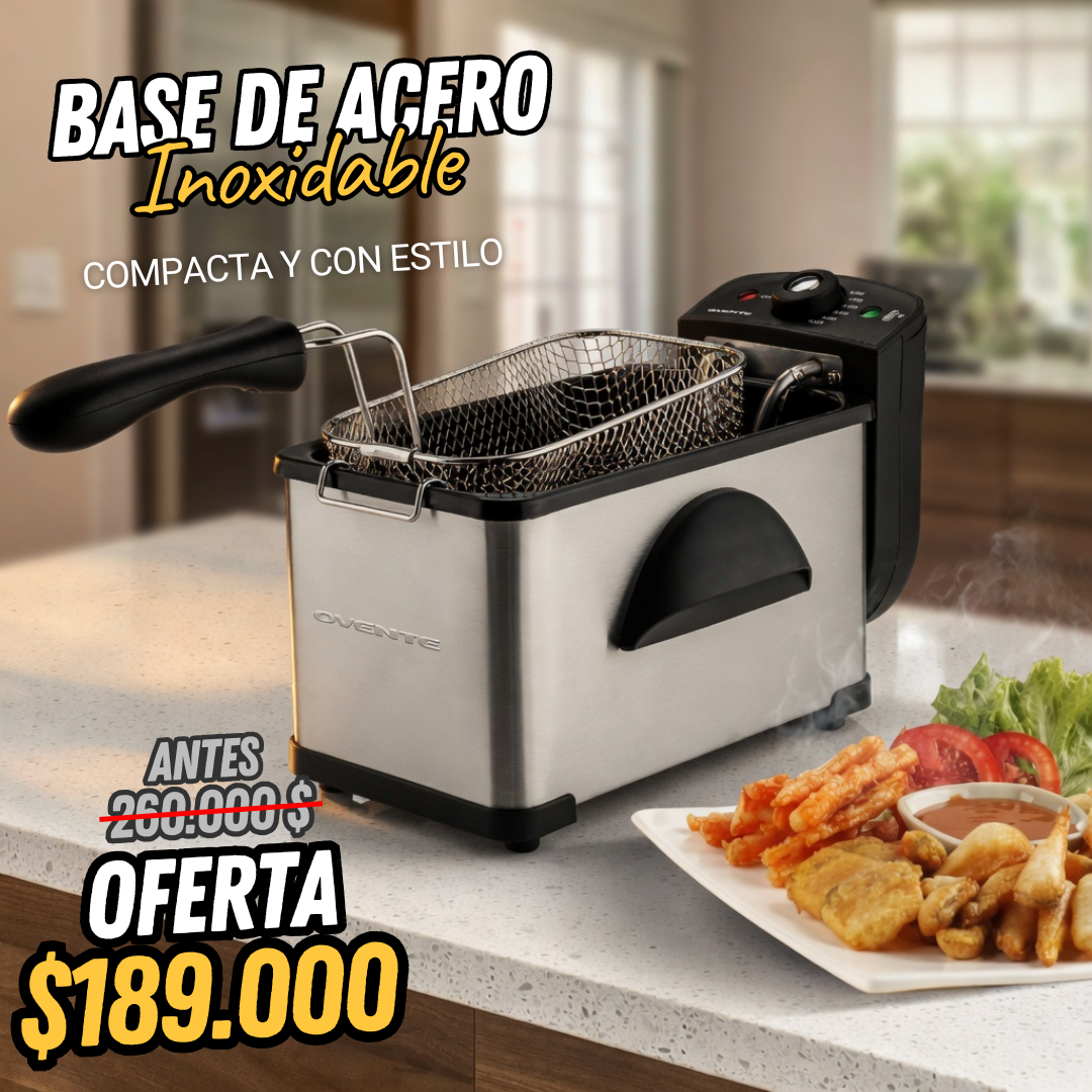 Freidora Eléctrica Profesional 3L – 1400w TT