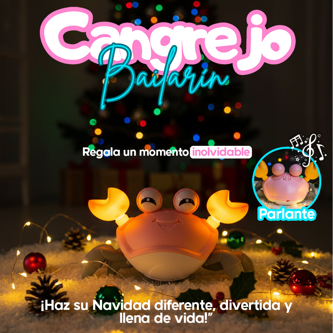 Cangrejo con luces, sonido y movimiento