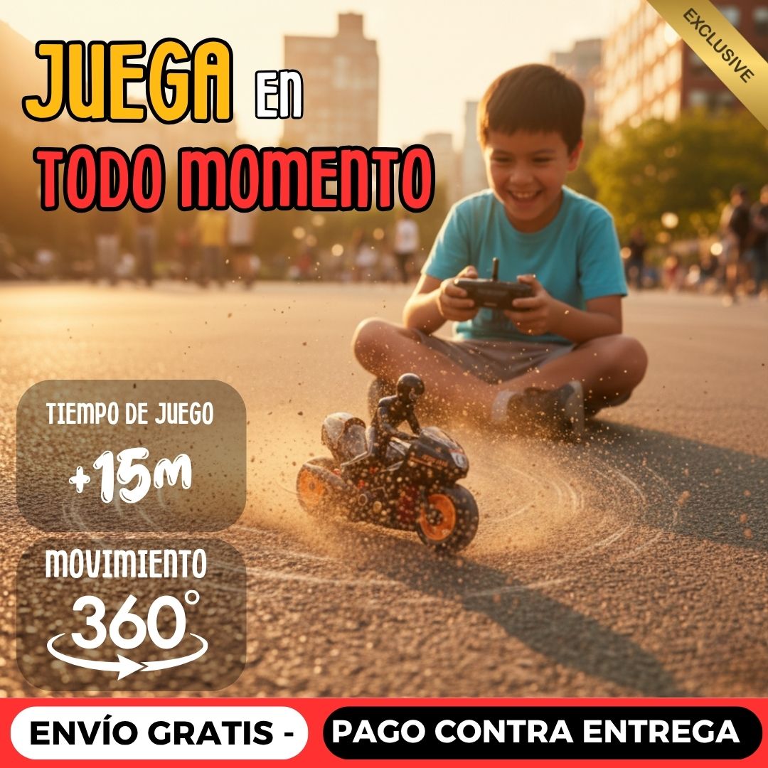 Moto a control Remoto Con llantas 360°