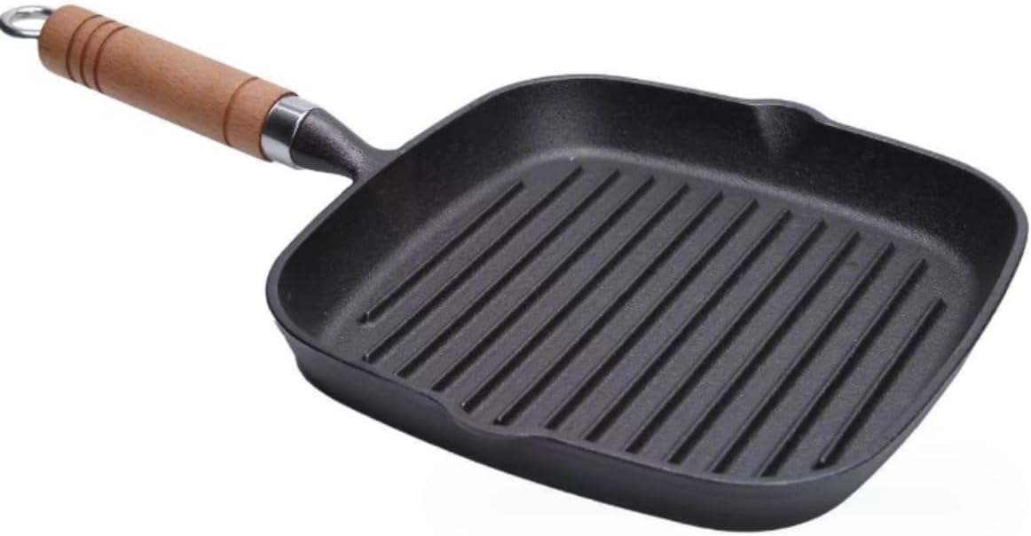 Sartén de Hierro Cuadrado Para Carnes