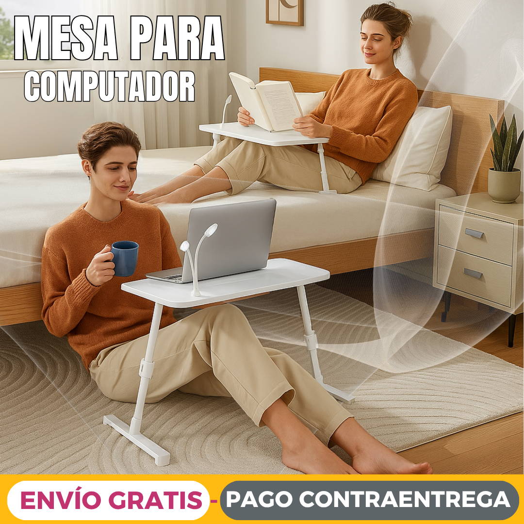 Mesa De Cama Para Computador Multifunción Plegable