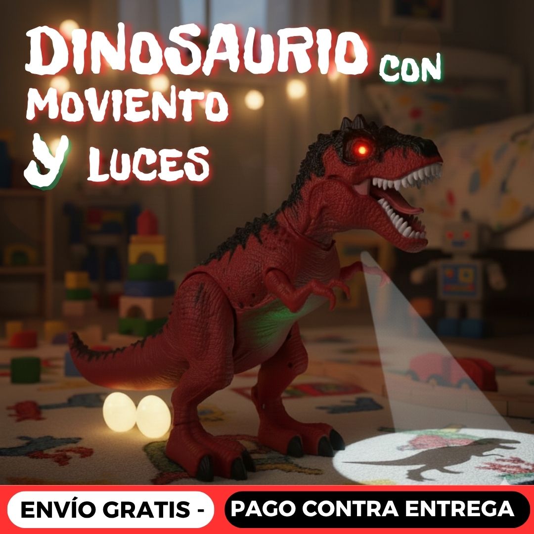 Dinosaurio Juguete Sonido Luces Y Movimiento