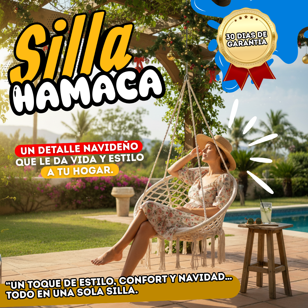 Silla Hamaca Colgante Tipo Columpio