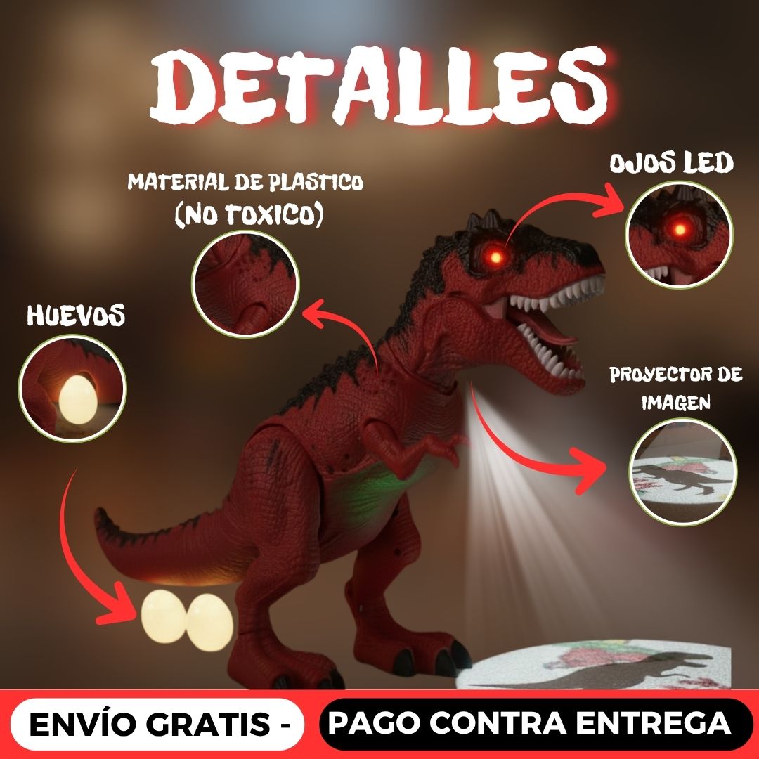 Dinosaurio Juguete Sonido Luces Y Movimiento