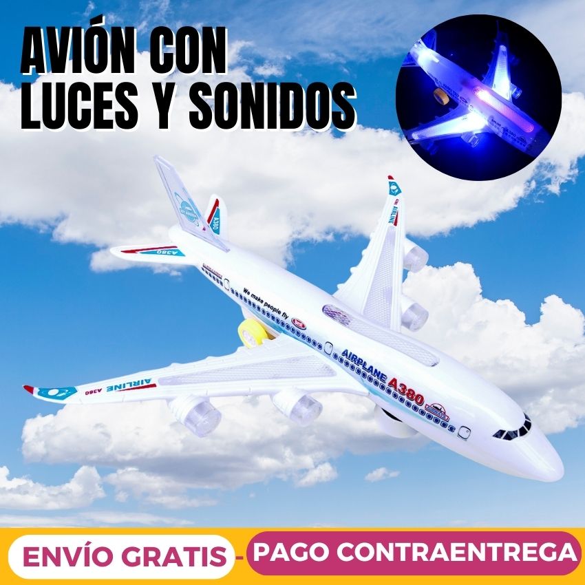 Avión Juguete Luces Y Sonido