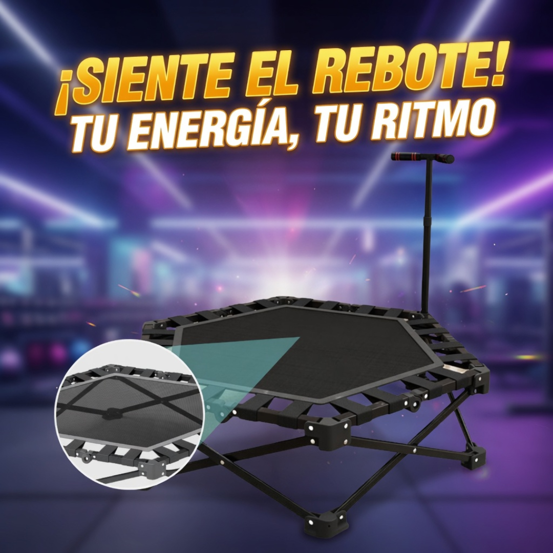 🔥 Trampolín Fitness Plegable Pro 200 KG – Cardio y Entrenamiento en Casa