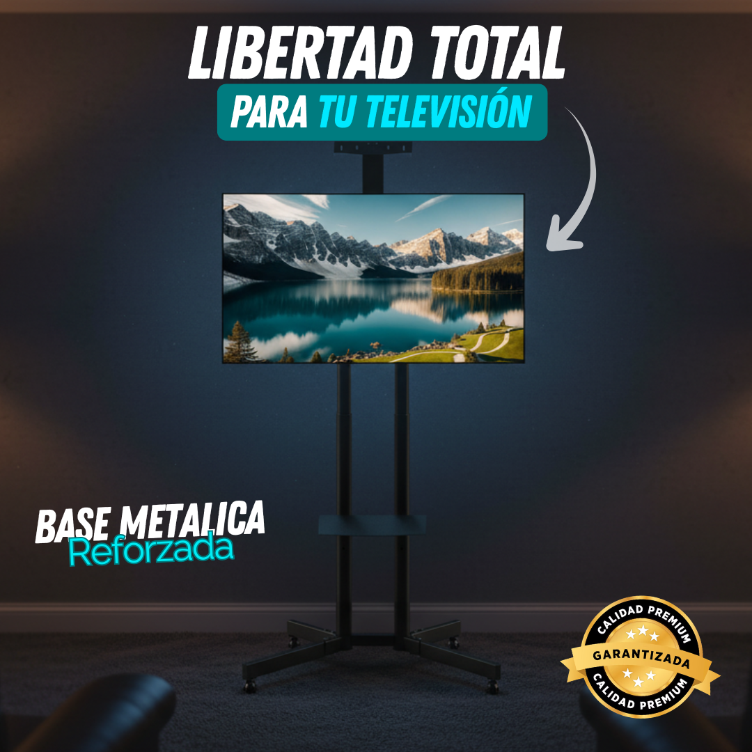 Carrito de TV móvil LED para TV de 32-75 pulgadas. (TT)