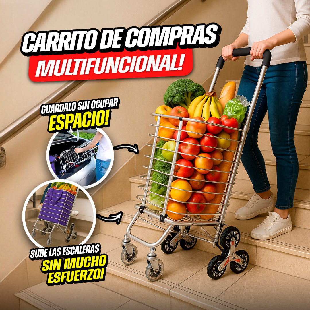 Carrito De Compras Para Escaleras Multifuncional