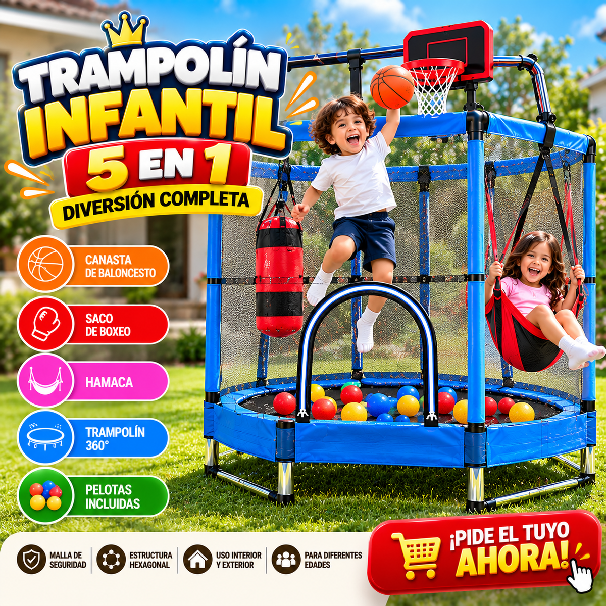 TRAMPOLIN ROJO