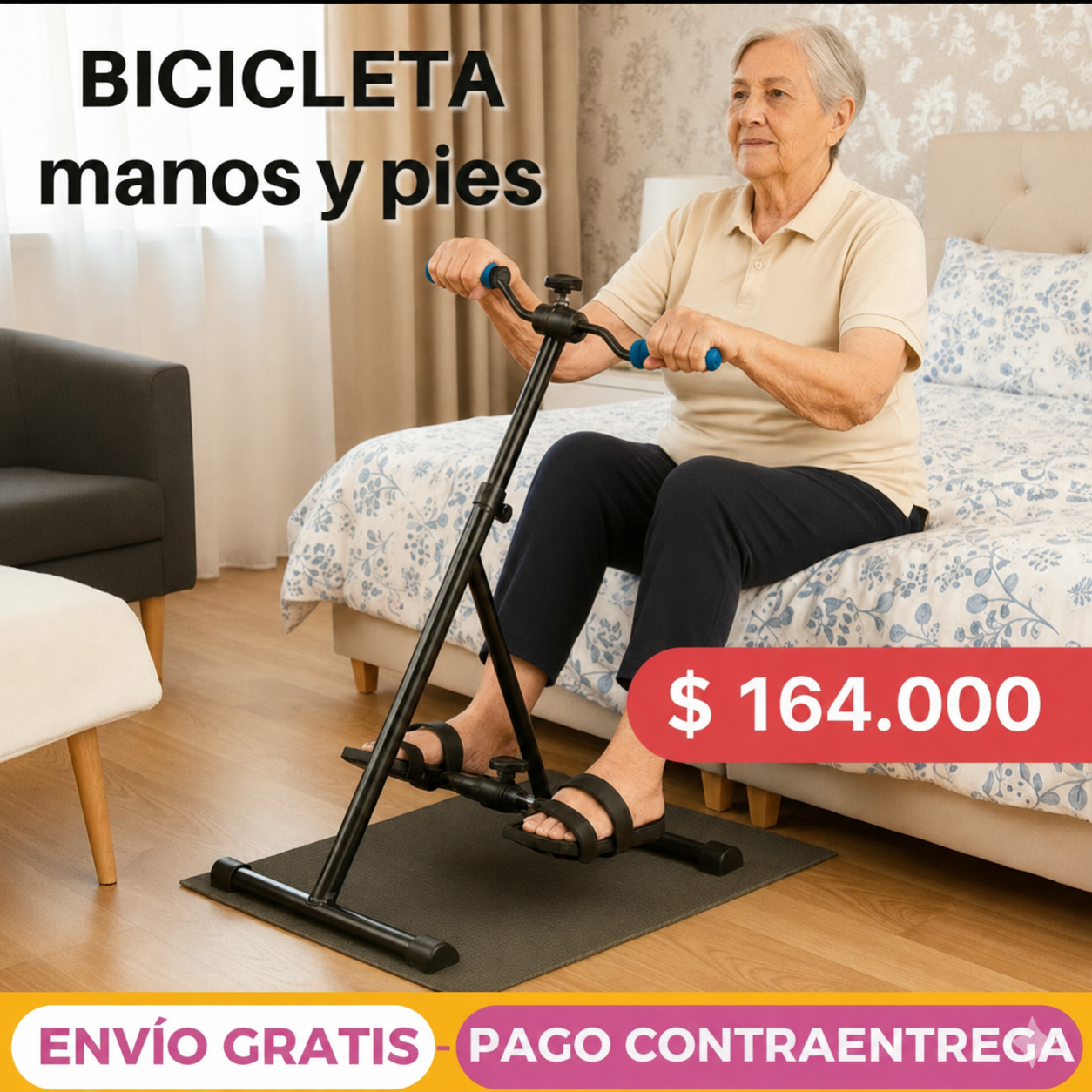 Bicicleta con Pedales Para Manos y Pies