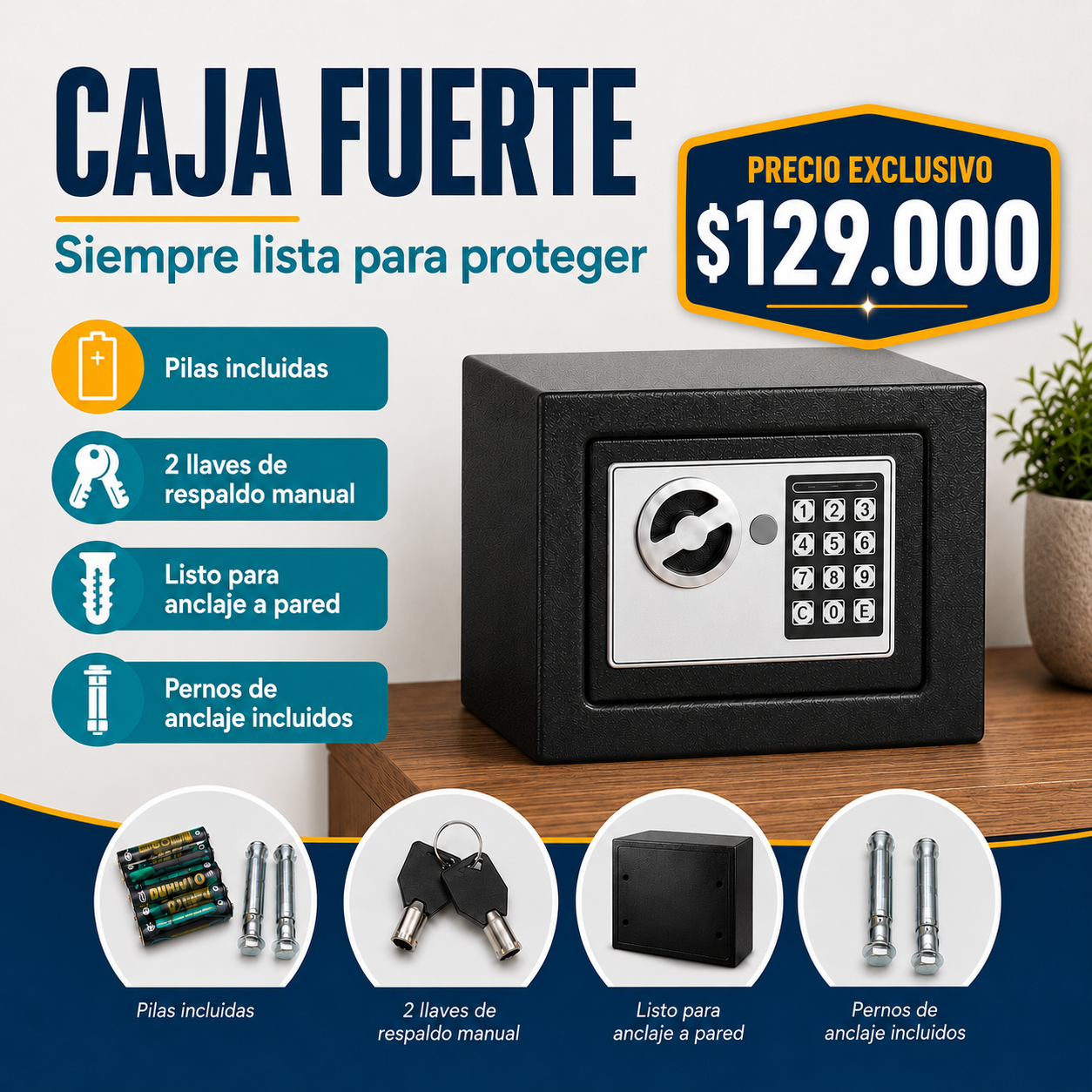 Caja Fuerte De Seguridad Digital